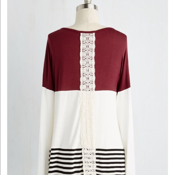 ModCloth Color Block Tee Size Small - Picture 2 of 4